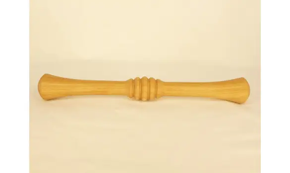 Bâton qi gong olive rainure B31R