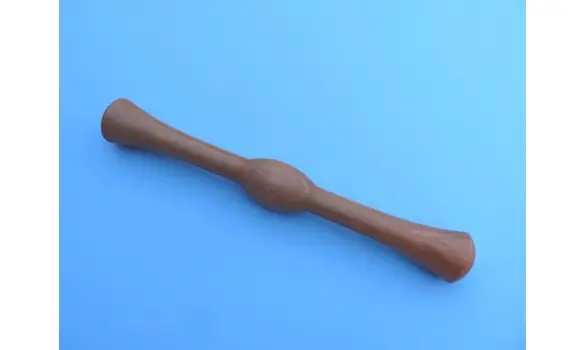 Bâton qi gong olive en poirier