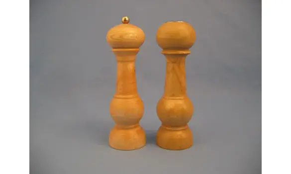 Salière poivrière en frêne grand modèle