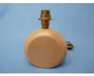 Pied de lampe en poirier