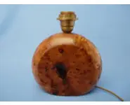 Pied de lampe en loupe d'orme